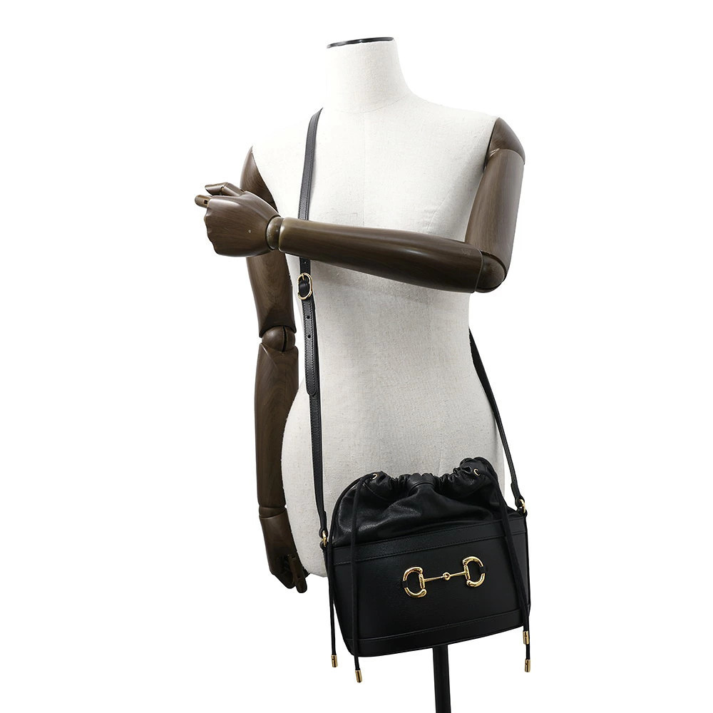 Gucci Bucket Black Horsebit Shoulder Bag - Picture 4 of 12
